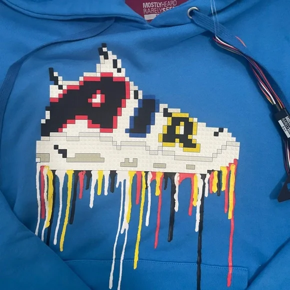 Mostly Heard Rarely Seen 8-Bit Prims Air Hoodie Size M NWT - Picture 2 of 8